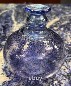 Bertil Vallien Kosta Boda VTG #47836 Antikva Signed Purple/Blue Glass Vase Rare