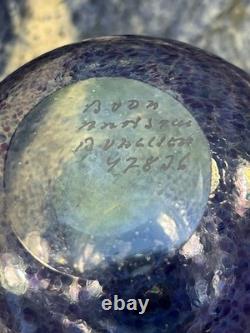 Bertil Vallien Kosta Boda VTG #47836 Antikva Signed Purple/Blue Glass Vase Rare