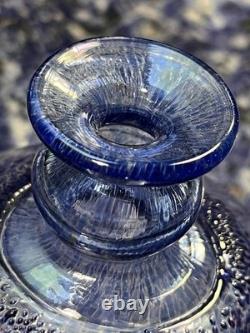 Bertil Vallien Kosta Boda VTG #47836 Antikva Signed Purple/Blue Glass Vase Rare
