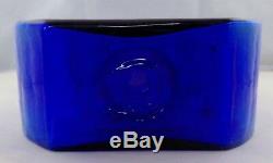 Blenko Art Glass Cobalt Vase 15-1/2 Tall