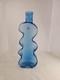 Blenko Hand Blown Glass Vase Blue Puzzle Piece 16 VINTAGE 8904