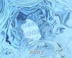 Blenko Handmade Glass 4303-HA Large Vase in Ice Blue & Topaz Hank Adams Design