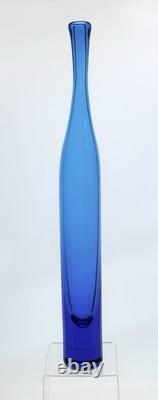 Blenko Handmade Glass 6427 Swung Vase in Turquoise Joel Myers Design
