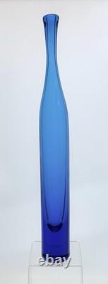 Blenko Handmade Glass 6427 Swung Vase in Turquoise Joel Myers Design