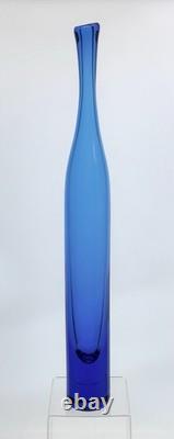 Blenko Handmade Glass 6427 Swung Vase in Turquoise Joel Myers Design