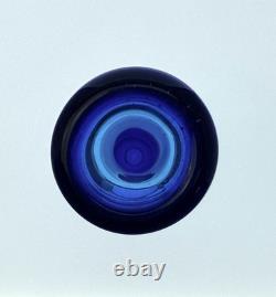 Blenko Handmade Glass 6427 Swung Vase in Turquoise Joel Myers Design