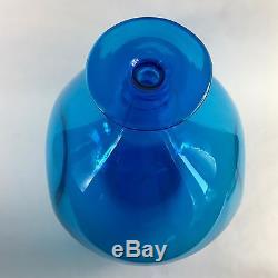 Blenko Joel Myers Bulbous Pinched Glass Bottle #647 Vase 16