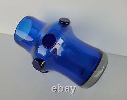 Blenko Vase #5935 Persian Blue Blob 1959 Made 1 year only Vintage Mid Century