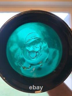 Blenko glassblown vintage handmade Teal Blue Green Large Vase Don Shepherd