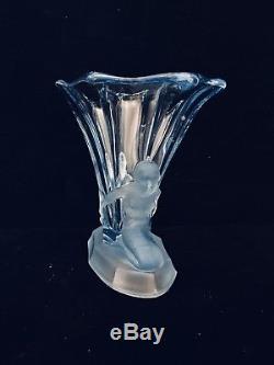Blue 1930's Dolly Sisters Art Deco Vase Windsor Walther