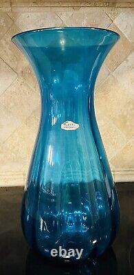 Blue Blencko Vintage 16 Large Vase Mid-Century