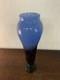 Blue Glass Paste Vase Signature Degu&eacute;
