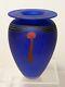 Blue Glass Vase Denizen Glass, Robert Wynne