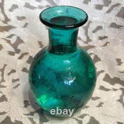 Blue Glass Vase Ocean Blue Cobalt 1 Flower Flower Vase Used