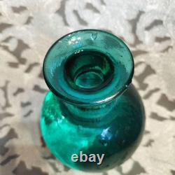 Blue Glass Vase Ocean Blue Cobalt 1 Flower Flower Vase Used