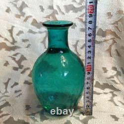 Blue Glass Vase Ocean Blue Cobalt 1 Flower Flower Vase Used