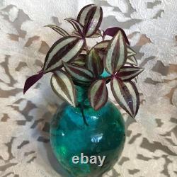Blue Glass Vase Ocean Blue Cobalt 1 Flower Flower Vase Used
