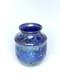 Blue Luster Vase With Wave Design. Blown Glass by Saul Alcaraz
