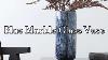 Blue Marble Glass Vase Vase Homedecor