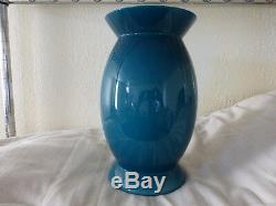 Blue glass vase Idalion, design Alessandro Mendini 1993, executed by Venini