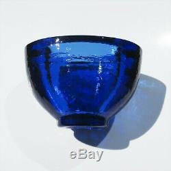 Brand New & Signed COBALT Wide Lipped Vase By Fire & Light