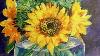 Bringing Life To Your Still Lifes Sunflowers In A Glass Vase Acrylic Painting For Beginners