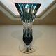 CAESAR CRYSTAL Masterwork Signed KUNST Denver Extra Large Trumpet Vase Azure