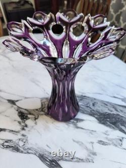 CAESAR CRYSTAL Masterwork Signed- Stanislav Machek Corona X Large Bouquet Vase CAESAR CRYSTAL Masterwork Signed- Stanislav Machek Corona X Large Bouquet Vase
