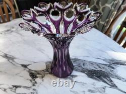 CAESAR CRYSTAL Masterwork Signed- Stanislav Machek Corona X Large Bouquet Vase CAESAR CRYSTAL Masterwork Signed- Stanislav Machek Corona X Large Bouquet Vase
