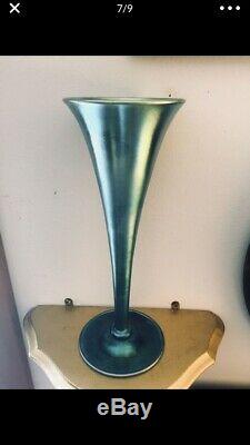 Carder Steuben Blue Aurene Vase # 2839