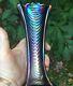 Carnival Amazing Electric Blue Northwood Drapery Vase Toes Are Perfect