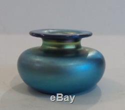 Charles LOTTON Art Glass Miniature Vase, Signed, 1981