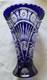 Cobalt Blue Cut to Clear Large 8 1/2-inch Glass Vase Nachtmann or Lausitzer