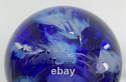 Cobalt Blue Glass Bundle Paperweights, Swung Vase & Avon Bell (See Photos)