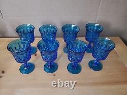 Cobalt blue glassware (lot of 8)