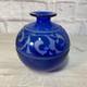 Correia Cameo Cobalt Blue Art Glass Vase L. E. /Signed