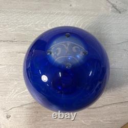 Correia Cameo Cobalt Blue Art Glass Vase L. E. /Signed