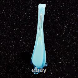 Cristalleria Fratelli Betti Alrose Italian Empoli Glass Vase Murano Manganese365