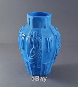 Curt Schlevogt / Artur Pleva Nude Girls Glass Vase art deco (# 6591)