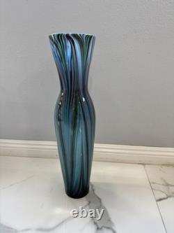 Cyan Design Feather Vase Blue Height 23