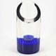Czech Signed Studio Art Hand Blown Bullicante Cobalt Heavy Glass Vase