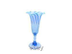 Dan Deckard Art Glass Trumpet Vase