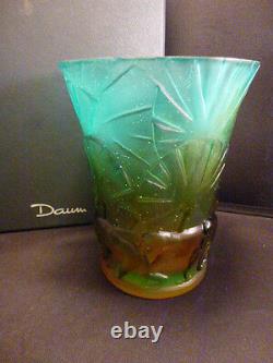 Daum Vase Monkey 6 # 3884 Signed And Numbered Nib