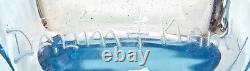 Daum and Nancy France Blue Signed Octagon-Shaped Vase BIN04 DS36