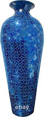 DecorShore Mosaic Vase, Floor Vase, Tall Vase, 20 Decorative Mosaic Flower Vase