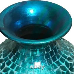 DecorShore Tall Vase, Mosaic Vase, 20 Floor Vase, Decorative Accent Metal Vase