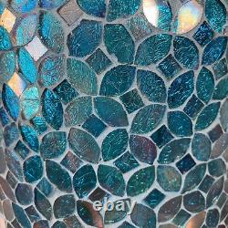 DecorShore Tall Vase, Mosaic Vase, 20 Floor Vase, Decorative Accent Metal Vase