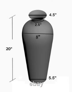 DecorShore Tall Vase, Mosaic Vase, 20 Floor Vase, Decorative Accent Metal Vase