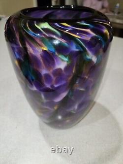 Dehanna Jones Purple Art Glass Vase