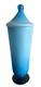 EMPOLI Cased Glass Italian Mid Century Modern Blue Lidded Apothecary Vase